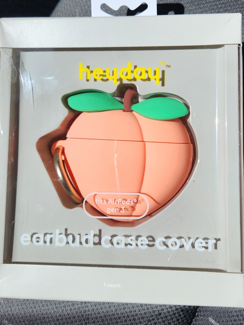 Heyday Peach AirPods Case Cover - Peach & Green